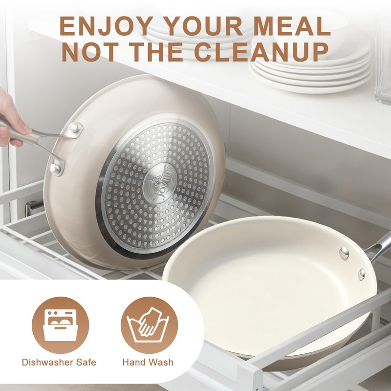 9.25" Ceramic Nonstick Pan | PFAS-Free, Easy Clean, Low-Heat Use 9.25 inch