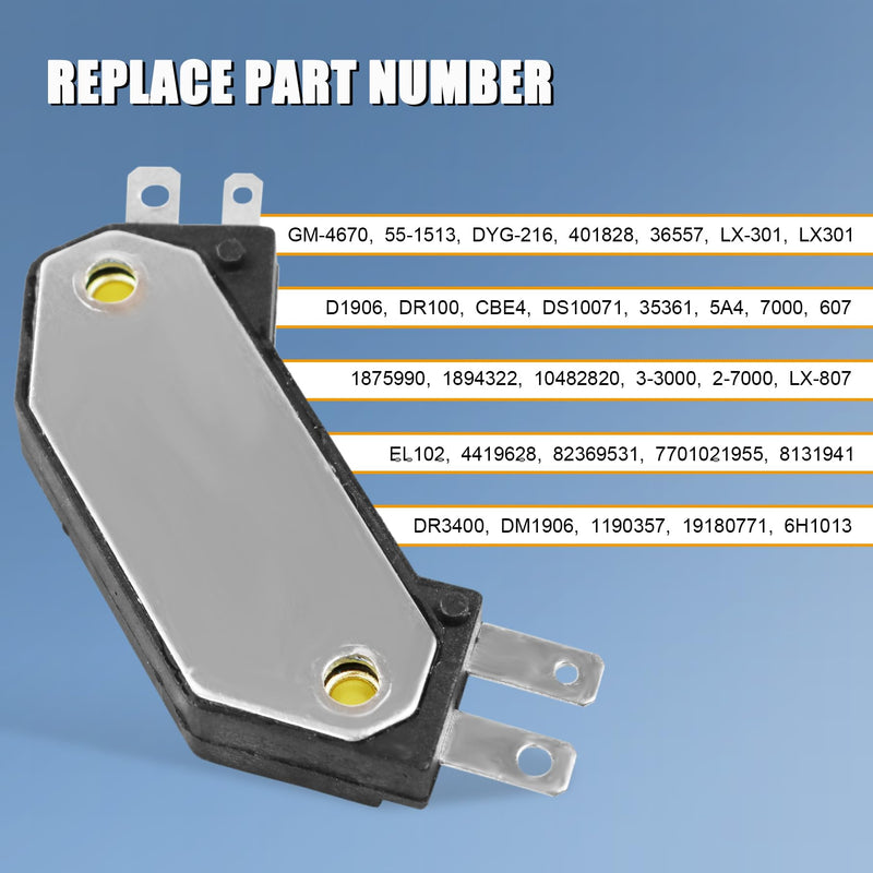  [AUSTRALIA] - JDMSPEED New Ignition Module GM HEI 4 Pin D1906HT LX301 Replacement For Buick Chevy Pontiac Old 1974-1988
