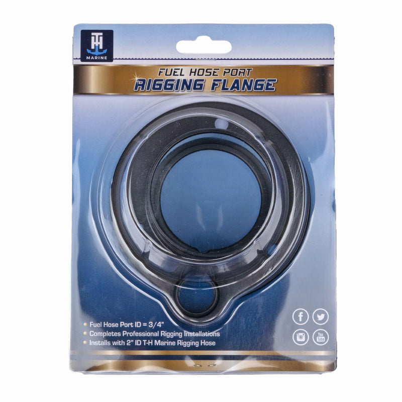 T-H MARINE SUPPLIES Rigging Flange W/Fuel Port BLK
