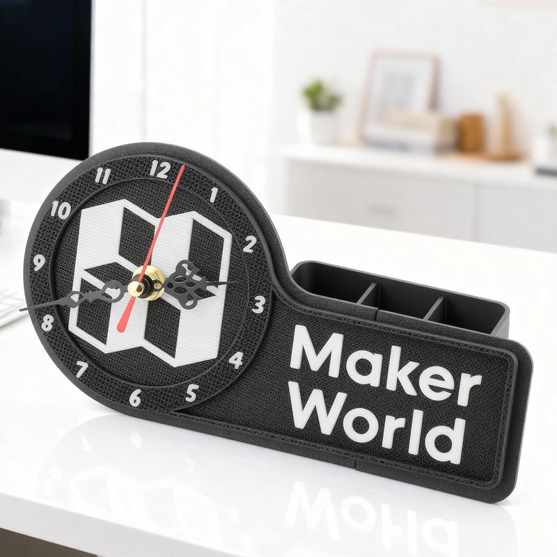 3D Printer DIY Clock Model Components Kit, Creative Model Makerworld MH011 Clock Mechanism Replacement Compatible with Bambulab P1P/P1S/A1/A1 Mini/X1/X1C/X1E 3D Printers-Prints NOT Included(10 PCS) 10 Pcs
