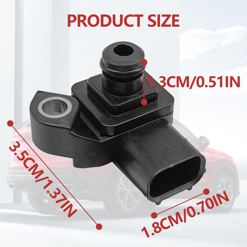 MAP Manifold Absolute Pressure Sensor Replaces 37830-RNA-A01 37830RNAA01 079800-7590 Compatible with H0nda Accord CR-V Ridgeline CR-Z Insight Crosstour S2000 Acura ILX MDX RLX TLX