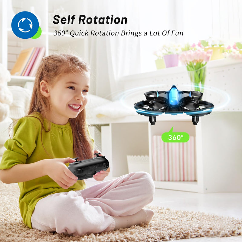 Mini Drone for Kids 8-12 and Beginners, RC Quadcopter Toy with Auto Hovering, One Key Start/Landing, Headless Mode, 3D Flips, Circle Fly, Indoor Small Drone Gift for Boys and Girls