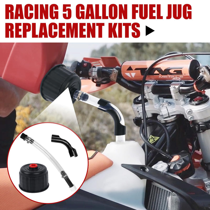 Racing Fuel Jug Hose and Cap kit, Racing Fuel Jug Cap for VP Racing Fuel Jug 5.5 Gallon, Racing Fuels 3042 Replacement Jug Cap, Gas Can Spout Hose Bender - 1Set