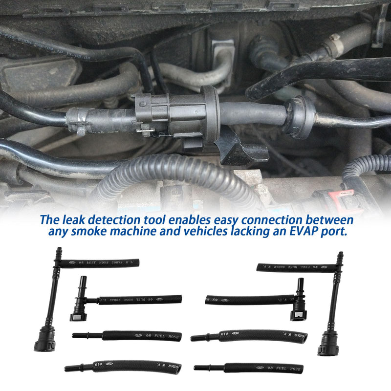 96-0190 EVAP Smoke Machine Leak Detection Kit, Universal Automotive Adapter Set for Vacuum Leak Testing, Low-Pressure Diagnostic Tool for Most Cars & Light Trucks