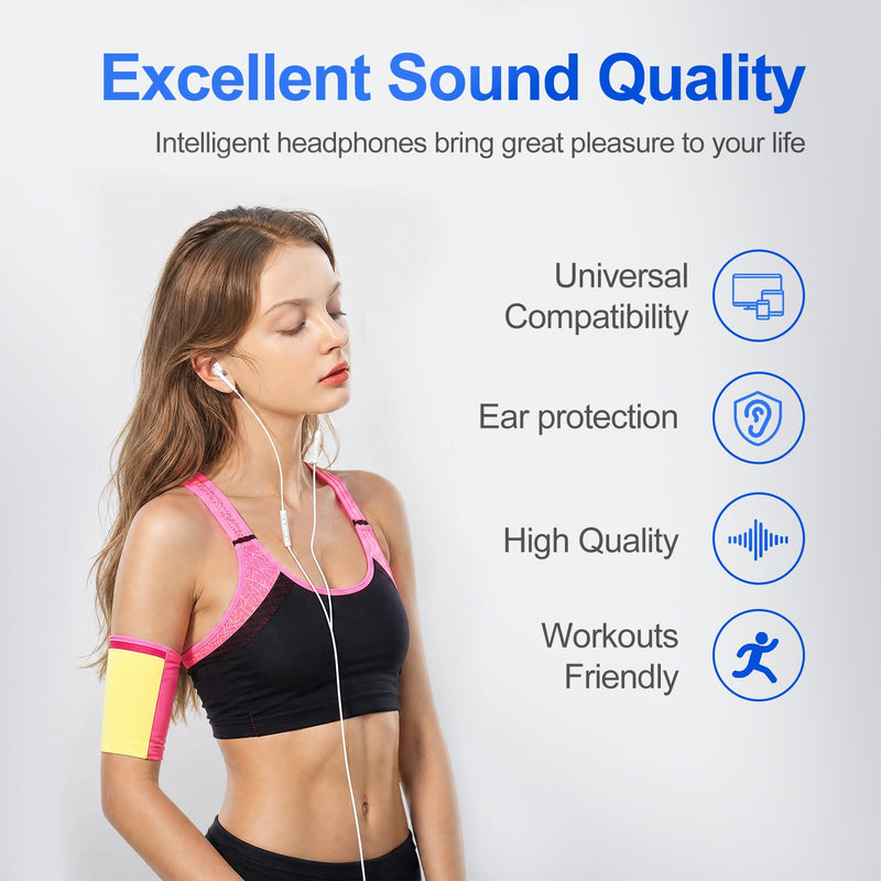 USB C Headphones 3 Pack,Type C Earphones for iPhone 17 16 15 Pro Max Plus iPad Pro Wired USB C Earbuds with Microphone & Remote Control Earphones for Samsung Galaxy S26 S25 S24 Google Pixel White