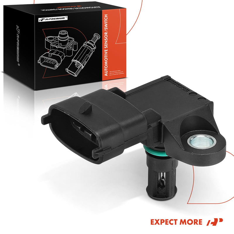 A-Premium Manifold Pressure (MAP) Sensor Replacement for Volvo FH/FM/FMX/NH 2009-2016 Bus 2009-2013 Truck D11/D13