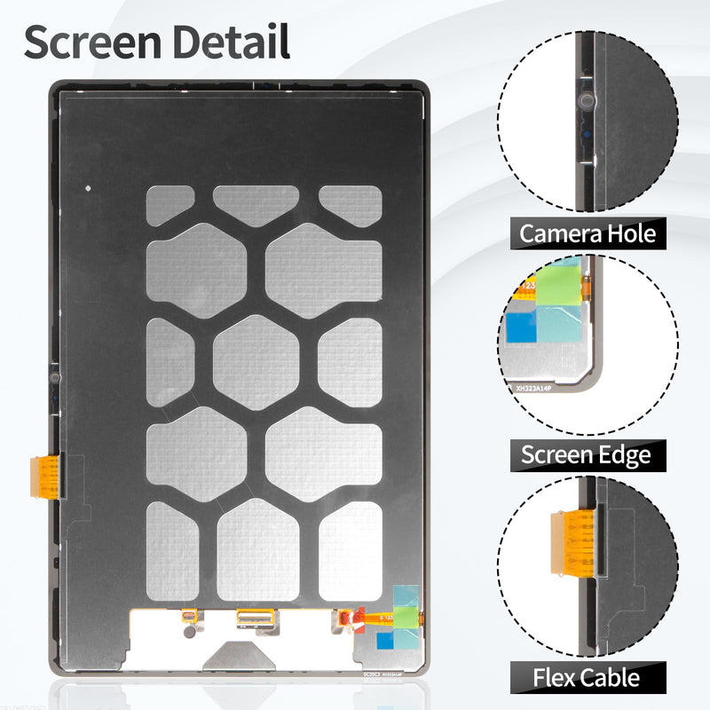 for Samsung Tab S9 FE Plus Screen for Samsung Galaxy Tab S9 FE Plus LCD Display for Tab S9 FE+ SM-X610 Screen Touch Digitizer Assembly Replacement SM-X616B Black