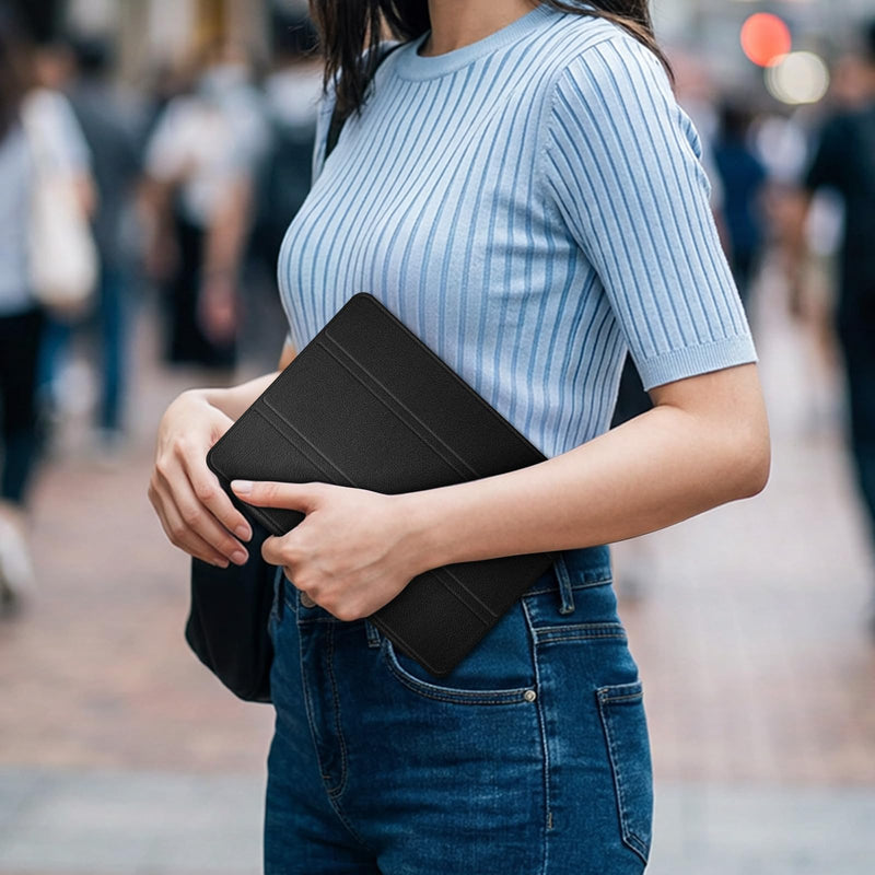 Fintie Slim Case for Onn 11 Inch Core Tablet (2026 Model) - Black | Premium Vegan Leather, Lightweight, Hard Shell Stand Cover, for Onn 11 Inch Gen5 Tablet