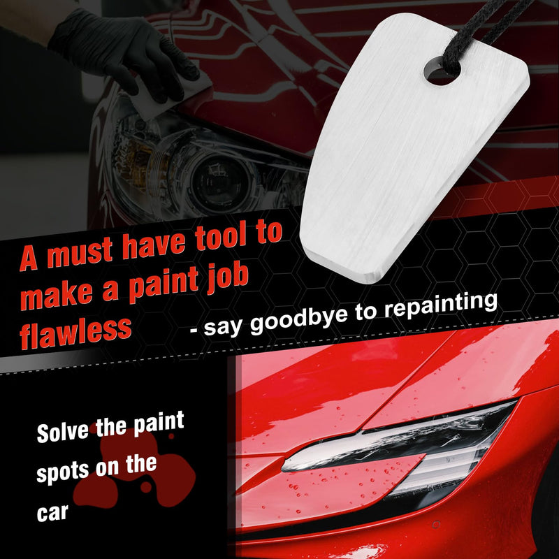  [AUSTRALIA] - Carbide Scrapper Denibbing Blade &Shark Blade Denibbing Tool &Paint Run Removal Tool, File for Car Paint Repai Without Respraying, Avoid Having to Rework Indefinitely Replacement for mirka Shark Blade