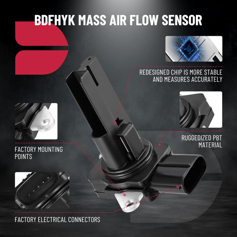 BDFHYK Mass Air Flow Sensor Meter MAF 22680-AA380 Compatible with Subaru Forester 2009-2014, 2008-2014 Impreza 2008-2014 Legacy 2008-2014 Outback 2.0L 2.5L 3.6L