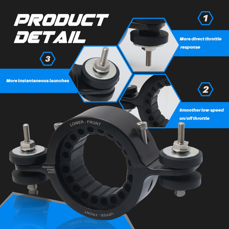 Upgrade CHR03A0 Driveshaft Center Support Bearing Carrier Compatible with Dodge WD Durango 2011+，for Jeep WK2 Grand Cherokee 2011+ Replace 52853646AE 52853646AC (Black) Black