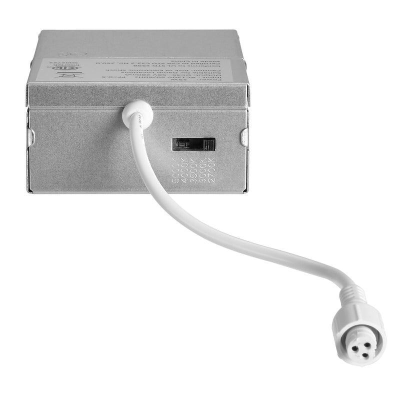 Maxxima 6 in. Ultra-Thin Recessed Anti-Glare LED Downlight, Canless IC Rated, 1300 Lumens, 5 Color Temperature Selectable 2700K/3000K/3500K/4000K/5000K, Dimmable, 90 CRI, 5 CCT Slim, J-Box Included White