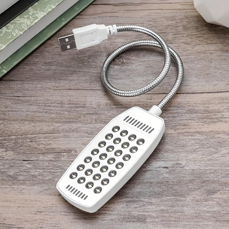 USB LED Light for Laptop Keyboard Light Gooseneck Computer Lamp Flexible Stick LED Lamp for Reading Book(28 LED, White)