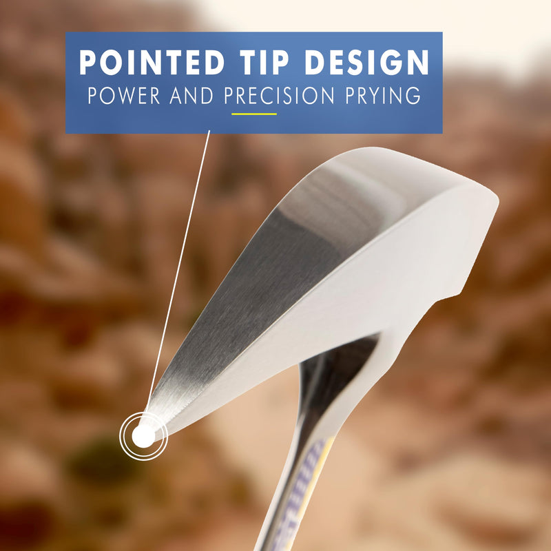 ESTWING Rock Pick - 22 oz USA Made Geology Hammer with Pointed Tip & Shock Reduction Grip - E3-22P 22 oz (Ounces) Standard Handle