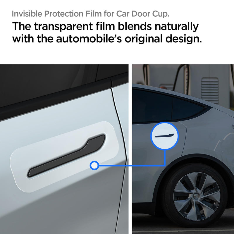 Spigen Auto Paint Protection Film [PlatinumShield] Designed for Tesla Model 3 / Y Door Handle