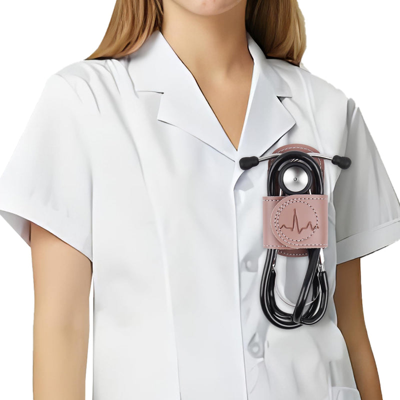 Stethoscope Holder Hip Clip.Night Shift Nurse Essentials Organizer,3M Littmann Stethoscope Belt Clip for Scrubs, Nursing Tools Holster Case,Teaching Stethoscope Holder &Accessories(1-Rose) 1-Rose 1 Pack