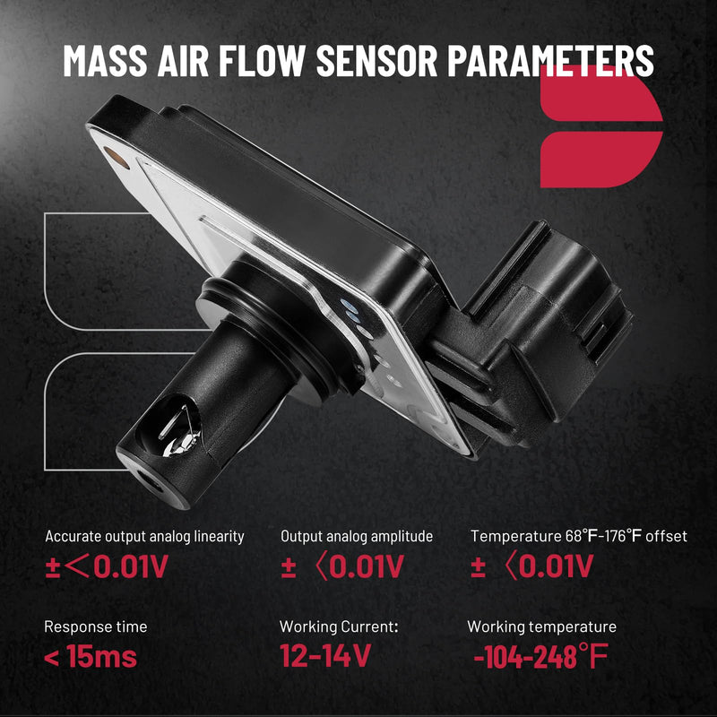 BDFHYK Mass Air Flow Sensor Meter MAF AFH55M12 160173S500 Compatible with Nissan Pickup 1996-1997 & Frontier 1998-2004 & Xterra 2000-2004 2.4L L4