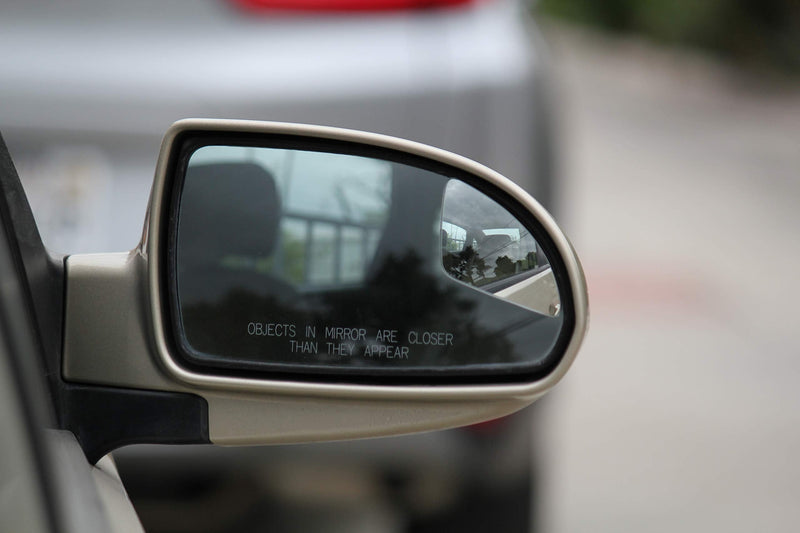Blind Spot Mirrors for Cars - by Safe View Company - Change Lanes w Confidence - Made from Real Convex Glass - Long Lasting - Easy Peel & Stick (Superfan) Superfan