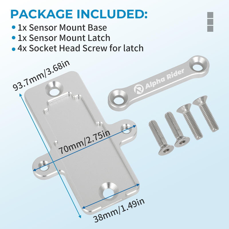 Motoparty Billet Flex Fuel Sensor Mount/Bracket for GM 13577429 57824279 Ethanol Bracket AEM 30-2200