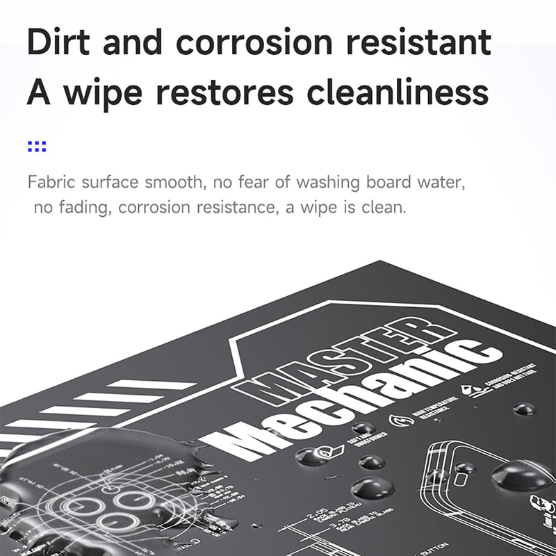Mechanic V77/V78/V79 Multi-Function Phone Repair Work Mat, Motherboard Fixing Pad, Heat Insulation (V78) V78