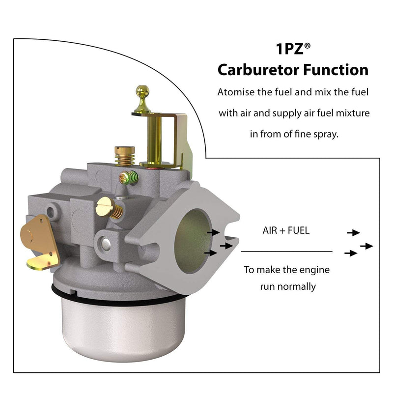 1PZ UMK-201 Carburetor for Kohler K321 and K341 Cast Iron Engine 14hp 16hp John Deer Tractor Engine Carb (Extra Thick Gasket)