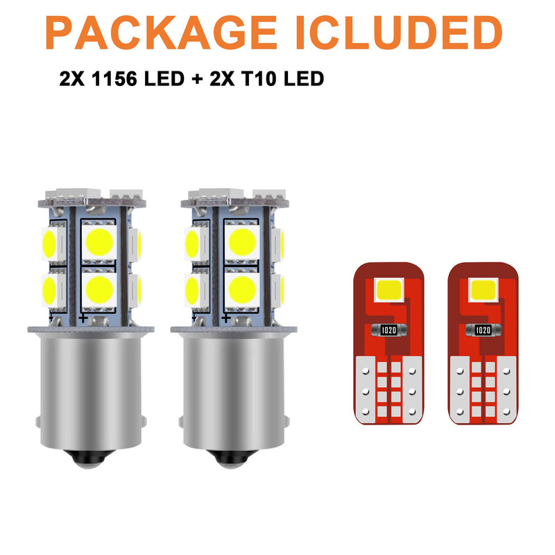 3Pcs White Interior Map Dome Light LED Bulbs Compatible with 1987-1996 Ford F-150 F-250 Bronco