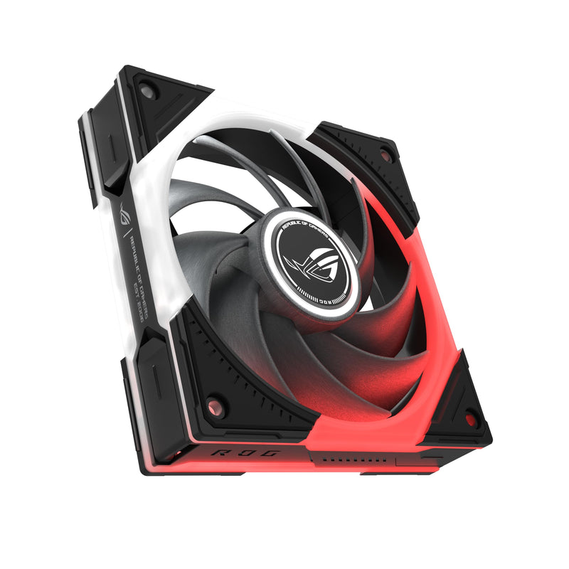 ASUS ROG Eurux GR120 ARGB PWM Fan Single Pack 120mm PWM Fan, 2600RPM, Patented Daisy-Chain Design, Custom Lighting