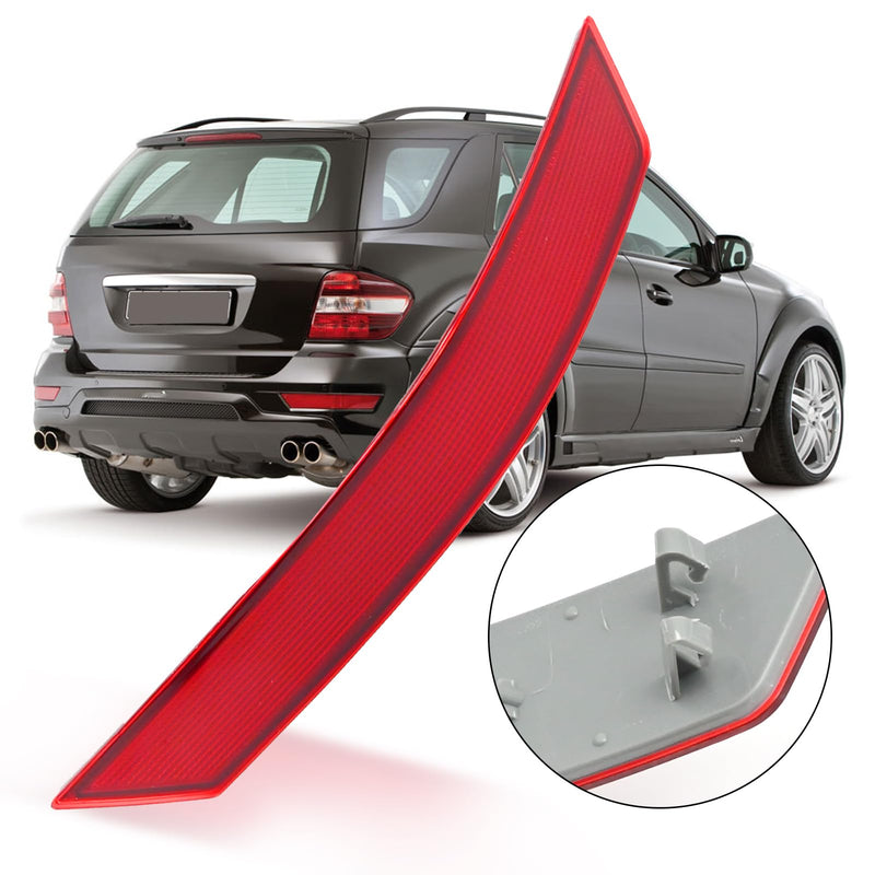 MDEOOSKY Rear Bumper Reflector Assembly Left & Right Pair Set Replacement for Mercedes-Benz W164 ML320 ML350 ML500 2008-2011 Replaces ‎1648200374 1648200674