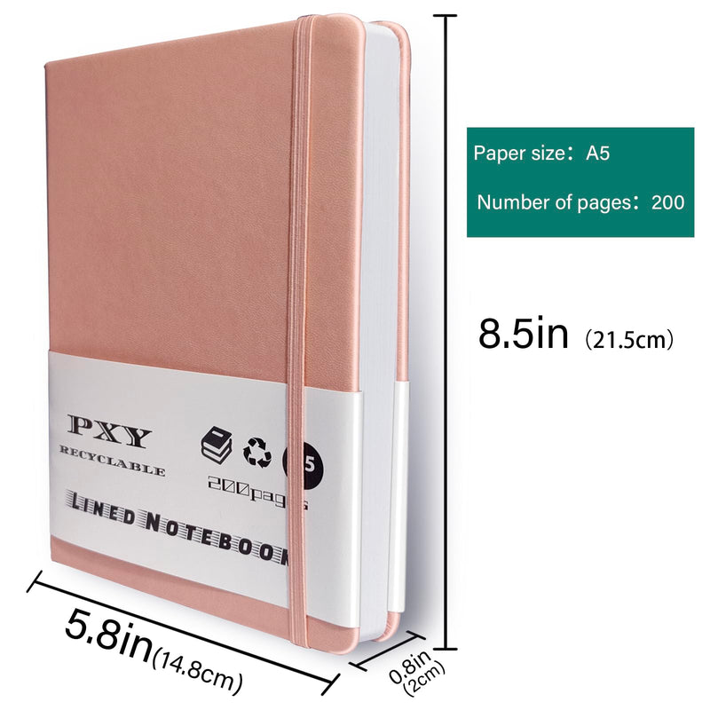 PXY 200 Pages Journal Notebook&Desk Calculator (2 Gel Pen&100&30 Sticky Tabs)