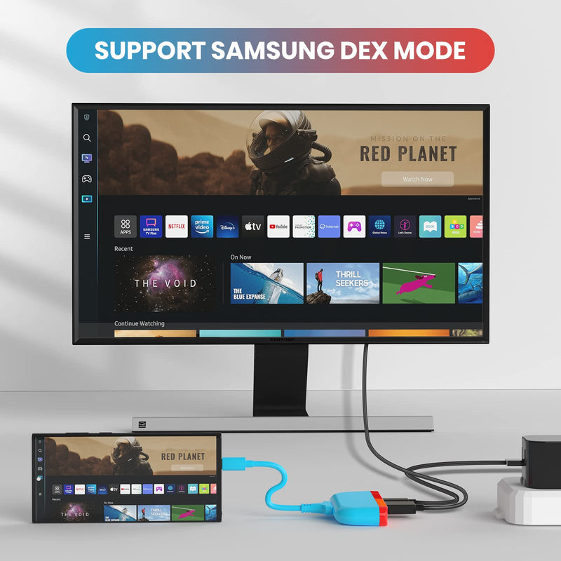 NEWDERY 2PCS Different TV Docking Stations for Nintendo Switch/Switch OLED