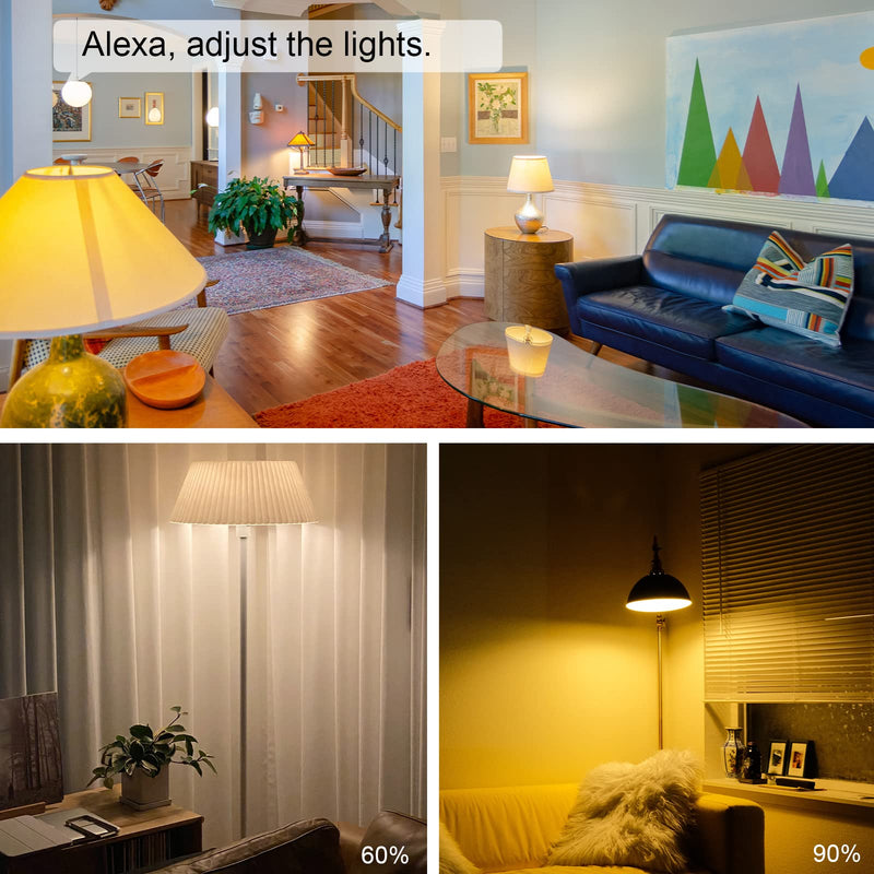 New One Smart Dimmer Plug, 2.4G Wi-Fi Dimmable Smart Plug, 2-Way Switch, Voice Control, White Dimmable Smart Plug-1 Pack
