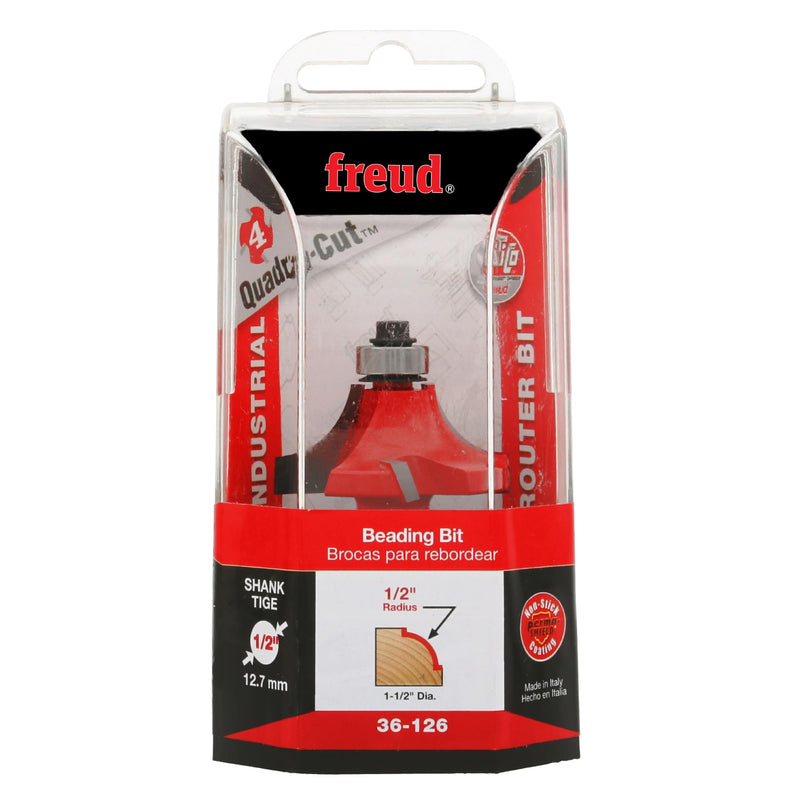 Freud 36-126: 1/2" Radius Beading Bit with 1/2" Shank