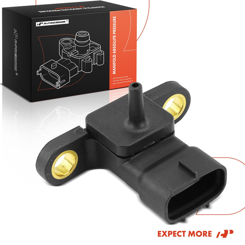 A-Premium Manifold Pressure (MAP) Sensor [3 Pins] Compatible with Subaru Forester 1998-1999, Impreza 1995-1998, Legacy 1995-1999, SVX 1996-1997, 1.8L 2.2L 2.5L 3.3L