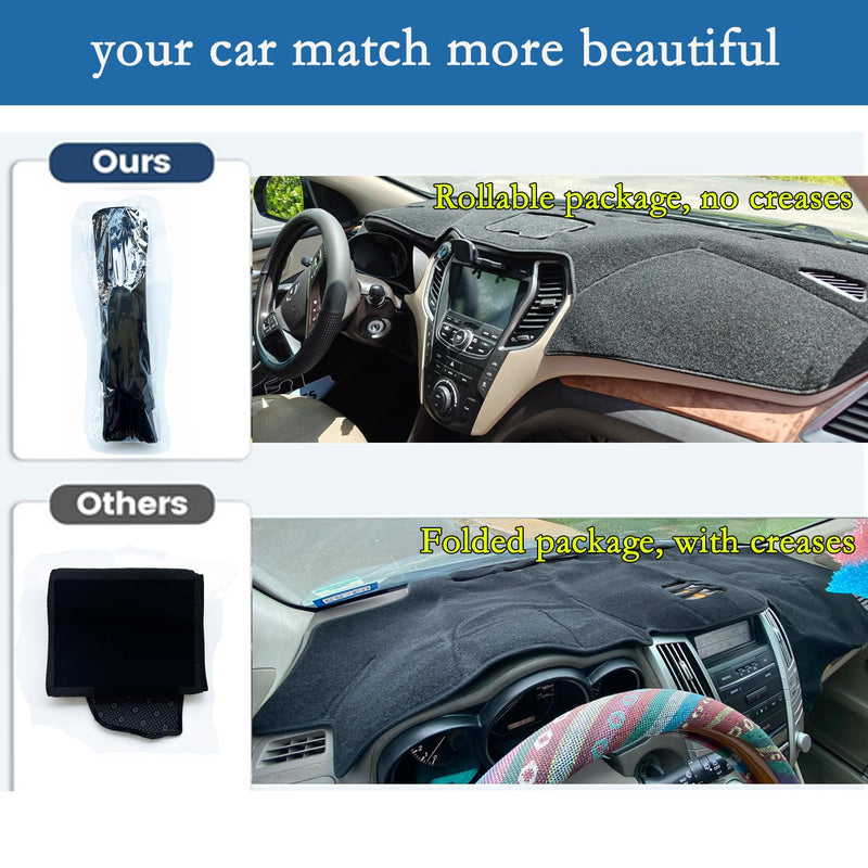 Dashboard Cover Mat for to-yota Venza 2008-2017 Accessories Dash Cover Dash Mat Sunshade Glare UV Rays Protector