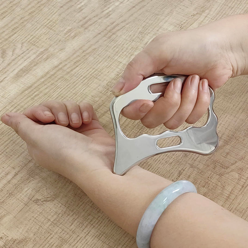 BYYDDIY SD 2 in 1 Stainless Steel GuaSha Muscle Scraper Tools Set,Scar Tissue Tool,Physical Therapy Tools,Muscle Scraping Tool,Massage Scraper,IASTM Tools,Soft Tissue Massage Tool (SD2) SD2