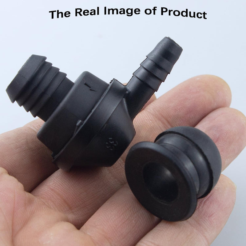 Power Brake Booster Vacuum Check Valve with Grommet Fit for AUDI A1 A3 S3 8P VW Beetle Caddy 2k Golf 5 6 Jetta sportwagen Polo EOS Touran.OEM#:34331161300,030103175B.