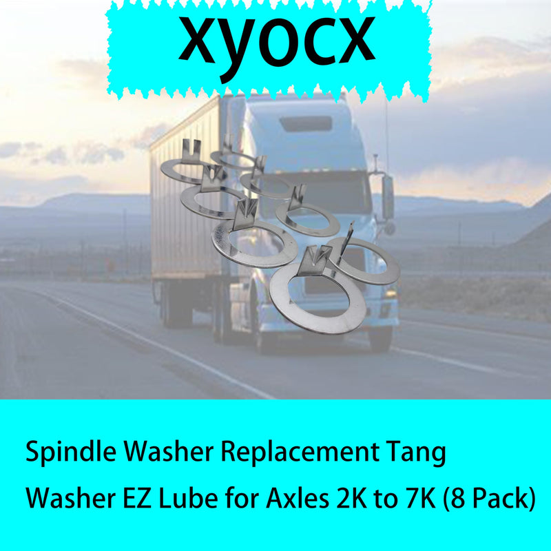 Replacement Trailer Spindle Washer Trailer Tang Washer for EZ Lube Spindle Wheel Axles 2000 to 7000 lb (8 Pack)