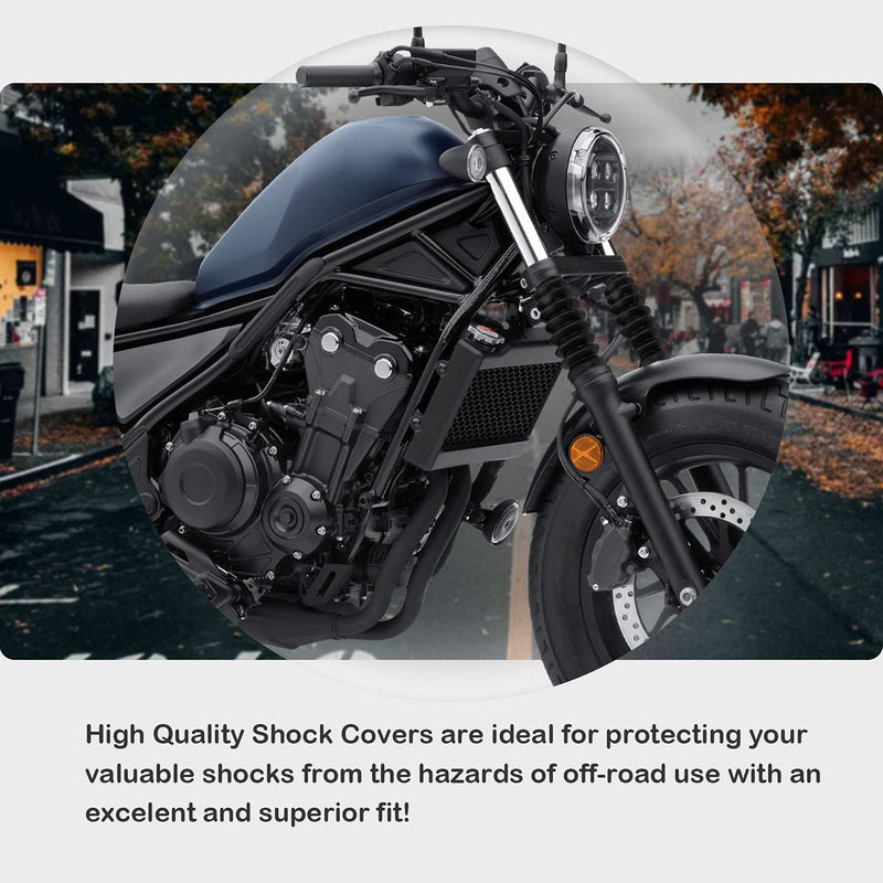 Motorcycle 41mm Fork Boots for H-onda Rebel 500 300 CMX500 CMX300 2017-2025 Front Cover Rubber Gaiters Shock Absorber Gators