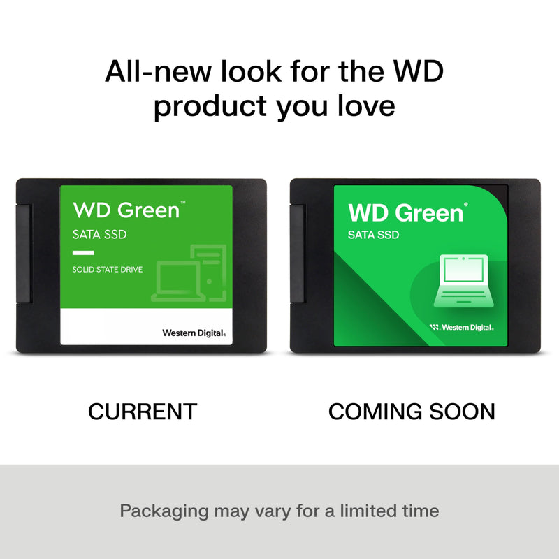 Western Digital 1TB WD Green Internal SSD Solid State Drive - SATA III 6 Gb/s, 2.5/7mm, Up to 545 MB/s - WDS100T3G0A 2.5"/7mm SSD