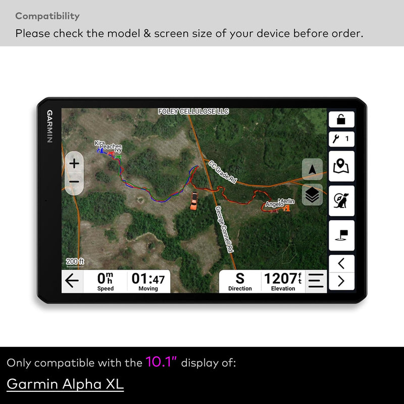 Premium Tempered Glass Screen Protector (HD Clear) | for Garmin Alpha XL Dog Tracking GPS Navigator 10.1", 9H, Anti-scratch, Anti-fingerprint Alpha XL - 10.1" - HD Clear