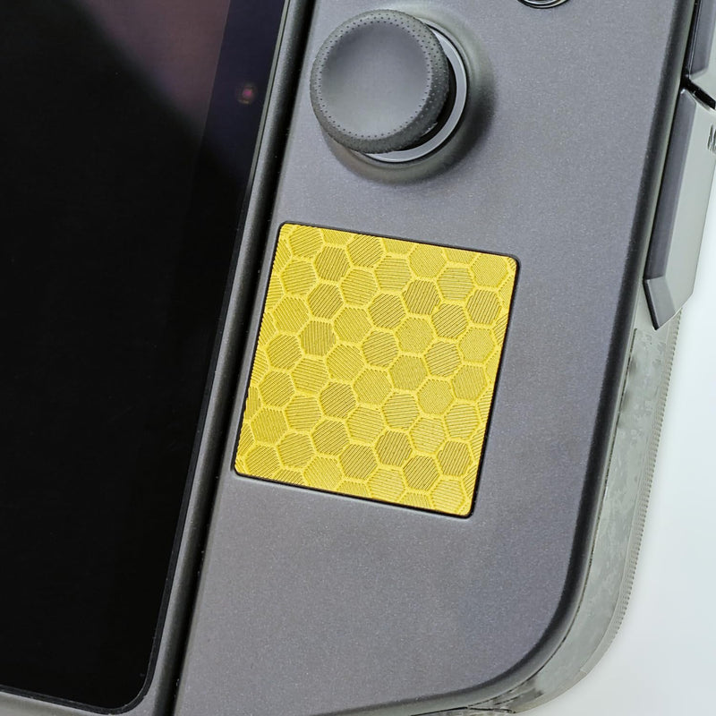  [AUSTRALIA] - Luck&Link Touchpad Protector for Legion Go, Touch Pads Protective Skin Texture Sticker for Legion Go Touch Trackpads, High end Textured Skin (Honeycomb - Gold) Honeycomb - Gold