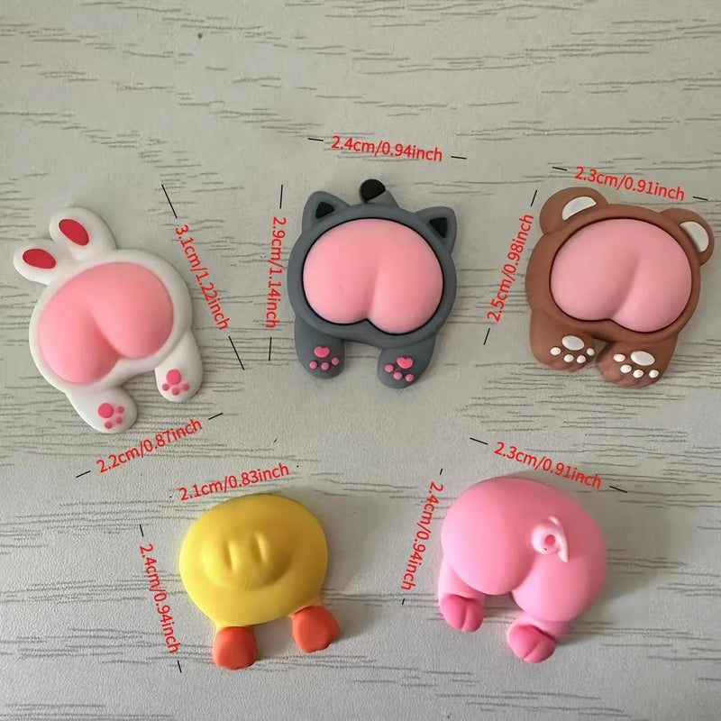 5Pcs Keycap Set Cute Animal Design Replacement Keycaps for Mechanical Keyboards Gaming Office Home Novelty Desk Decor, 5PCS 5