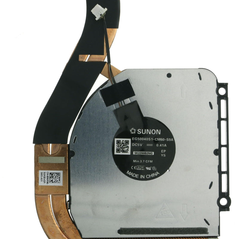 Replacement CPU Cooling Fan with Heatsink for Dell Latitude 7420 P/N:00WR96 0WR96 AT30S002ZCL