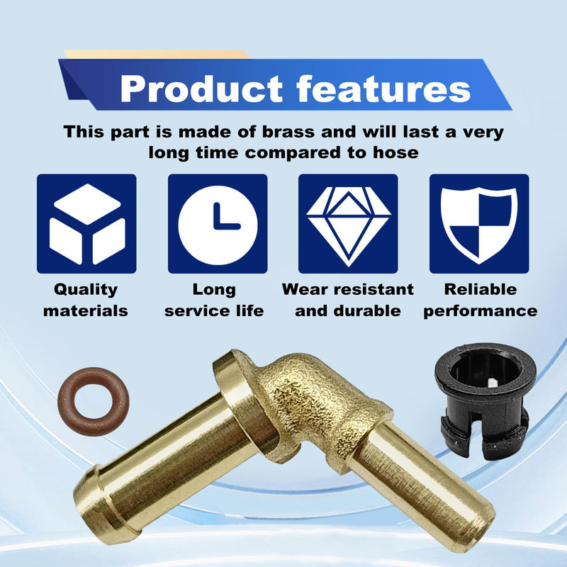 Car Thermostat Outlet Hose Connector Water Outlet Hose Connector Kit LR049990 Compatible with Jaguar XF 2010-2012,XJ 2011-2013,XK 2010-2015 Land Rover Range Rover/Sport Discovery 4 Velar 5.0 V8 3.0 V6