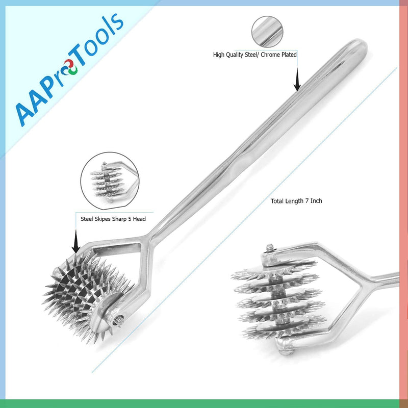 Diagnostic NEUROLOGICAL Instruments WARTENBERG Sensory Pinwheel PIN Wheel 5 Head