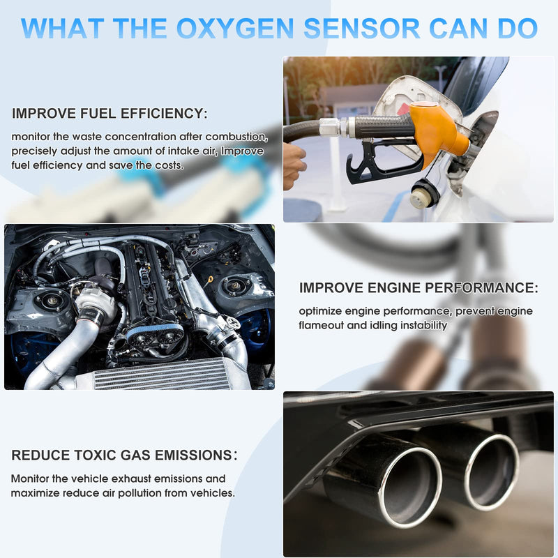 234-4668 Oxygen Sensor Upstream Downstream O2 Sensor Compatible with Chvey Silverado Suburban Avalanche Malibu Cadillac Escalade GMC Yukon Sierra Buick Pontiac Saturn 15284 21546 SG1857 2 Pack