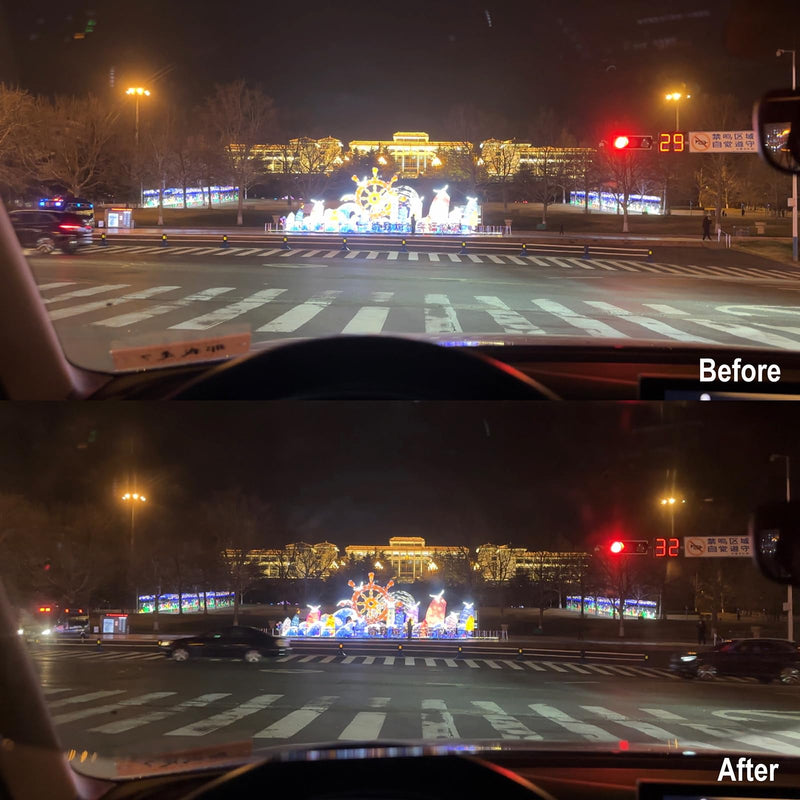 Polarized Sun Visor Extender for Car, Night Driving Visor Anti Glare Car Visor Extension Angle Adjustable Sun Blocker Visor for Car Windshield