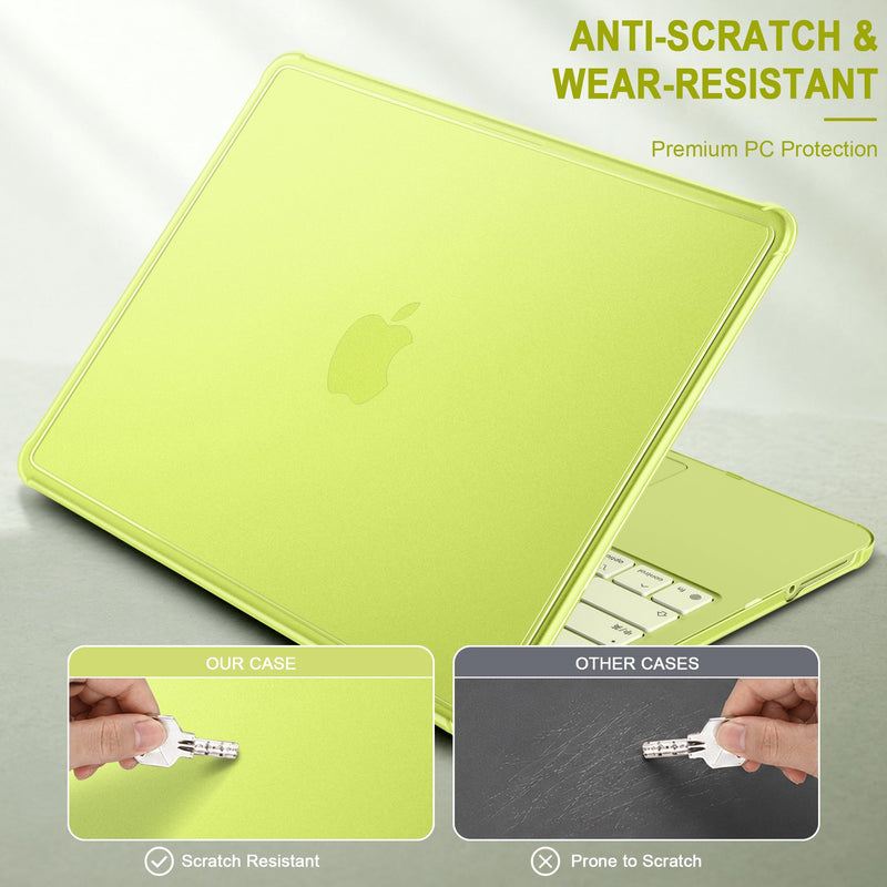 Protective Case for MacBook Neo 13 Inch 2026 A3404 | Hard Shell with Reinforced Anti-Cracking Corners, Anti-Scratch, Fingerprints Resistant | Slim Frosted Snap-On Case | Matte Citrus