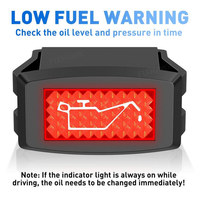 Oil Warning Light for Club Car DS & Precedent 1984-2018 Gas Golf Cart,Replace OEM 1016630