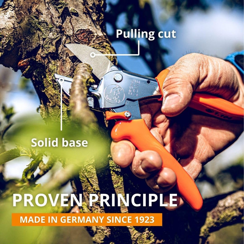  [AUSTRALIA] - Original LÖWE Professional Anvil Pruner Garden Tools 1.104 | Robust & Sharp Hedge Trimmer | Use As Pruners, Garden Shears, Heavy Duty Handheld, Pruning Shears for Gardening | Made in Germany